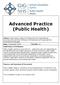 Advanced Practice (Public Health)