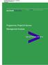 Skatteudvalget 2014-15 (2. samling) SAU Alm.del Bilag 48 Offentligt. Programme, Project & Service Management Analysis
