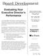 Board Development. Evaluating Your Executive Director s Performance