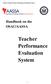 Handbook on the OSAC/AASSA Teacher Performance Evaluation System