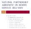 NATIONAL PARTNERSHIP AGREEMENT ON REMOTE SERVICE DELIVERY