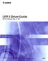 UFR II Driver Guide. UFR II Driver Ver. 2.20 ENG