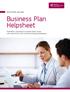 Business Plan Helpsheet