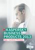 Kaspersky Business Products 2013
