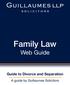 Guide to Divorce and Separation