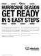 GET READY IN 5 EASY STEPS HURRICANE SEASON