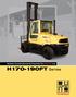 Sit-Down, Counterbalanced IC, Pneumatic Tire. H170-190FT Series