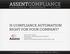 ASSENTCOMPLIANCE MATT WHITTEKER MANAGER BUSINESS DEVELOPMENT 613.889.4333 MATT.WHITTEKER@ASSENTCOMPLIANCE.COM