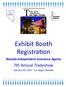 Exhibit Booth Registration