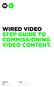 WIRED VIDEO STEP GUIDE TO COMMISSIONING VIDEO CONTENT.