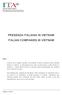 PRESENZA ITALIANA IN VIETNAM ITALIAN COMPANIES IN VIETNAM