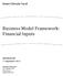 Business Model Framework: Financial Inputs