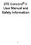 ZTE Concord II User Manual and Safety information