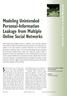Modeling Unintended Personal-Information Leakage from Multiple Online Social Networks