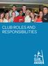 CLUB ROLES AND RESPONSIBILITIES