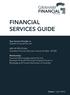 Financial ServiceS Guide