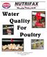 Water Quality For Poultry