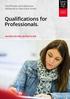 Qualifications for Professionals.