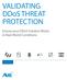 VALIDATING DDoS THREAT PROTECTION