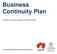 Business Continuity Plan