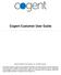 Cogent Customer User Guide
