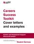 Careers Success Toolkit Cover letters and examples