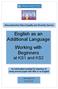 English as an Additional Language Working with Beginners at KS1 and KS2