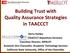 Building Trust with Quality Assurance Strategies in TAACCCT