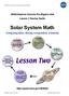 NASA Explorer Schools Pre-Algebra Unit Lesson 2 Teacher Guide. Solar System Math. Comparing Mass, Gravity, Composition, & Density