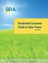 Residential Consumer Guide to Solar Power June 2015