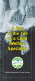 A Day in the Life of a Child Welfare Specialist