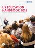 LIS EDUCATION HANDBOOK 2015 i