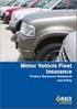 Fleet Management Policy Table of Contents