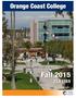 Orange Coast College. Fall 2015 CLASSES