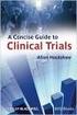 Lighting The Way. A practical guide to Clinical Trials