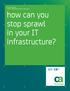 how can you stop sprawl in your IT infrastructure?