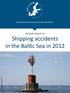 Shipping accidents in the Baltic Sea in 2012