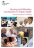 Nursing and Midwifery Contribution to Public Health. Improving health and wellbeing