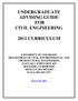 Civil Engineering Curriculum and Degree Requirements