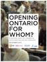 Opening Ontario. A sectoral vision for integrating online learning into the classroom