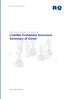 R&Q Commercial Risk Services Limited Liability Combined Insurance Summary of Cover