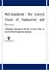 PhD Handbook The Doctoral School of Engineering and Science