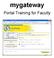 mygateway Portal Training for Faculty