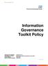 Information Governance Toolkit Policy