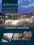 COMPANY OVERVIEW. Real Estate Investment, Development, Management ADAPTIVE REUSE NEW CONSTRUCTION RESIDENTIAL RETAIL OFFICE MIXED-USE