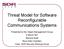 Threat Model for Software Reconfigurable Communications Systems