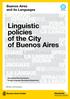 Linguistic policies of the City of Buenos Aires