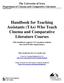Handbook for Teaching Assistants (TAs) Who Teach Cinema and Comparative Literature Courses