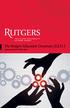 The Rutgers Education Doctorate (Ed.D.) Graduate School of Education