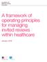 A framework of operating principles for managing invited reviews within healthcare